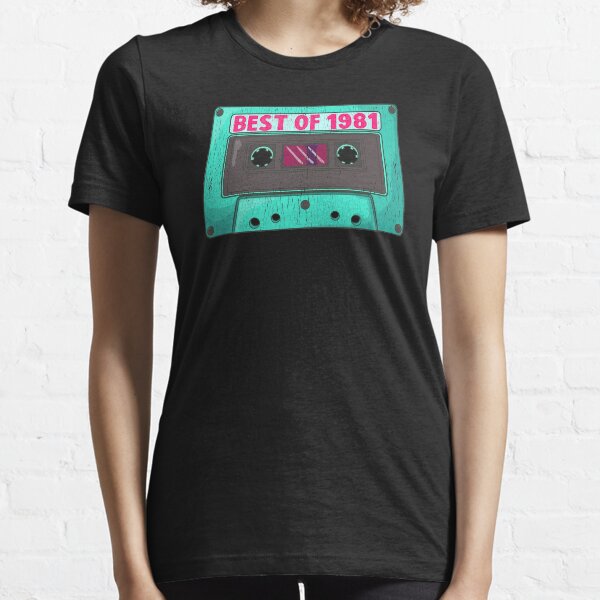 Birthday Gifts for born in 1981 - Vintage Cassette Tape Essential T-Shirt