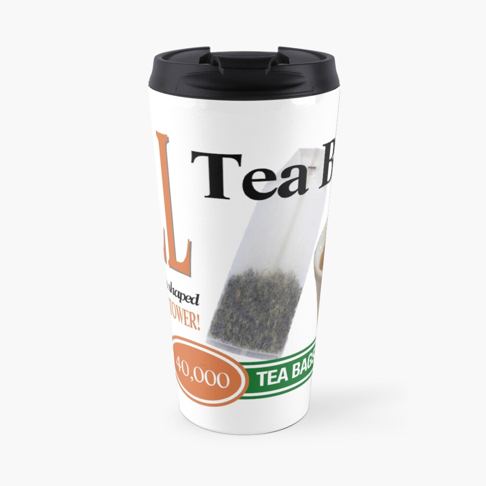 Tall Tea Bags: The tea bag that's shaped like a really TALL TOWER! Travel Mug