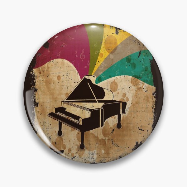 Item preview, Vintage Grand Piano Distressed Retro Color designed and sold by Delightfully Cynical.