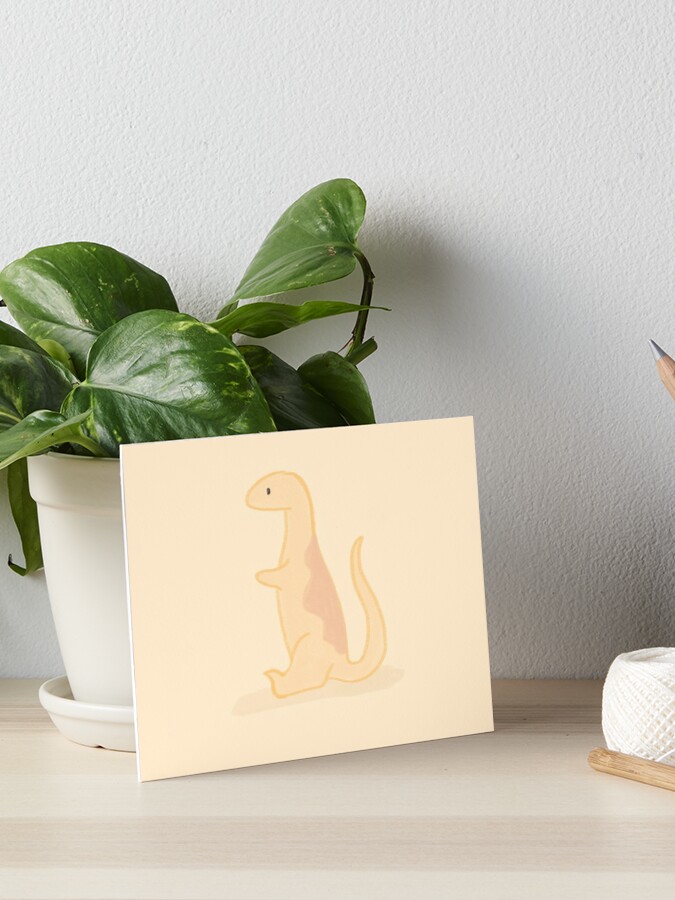 Cute Dino Art Board Print for Sale by hocapontas