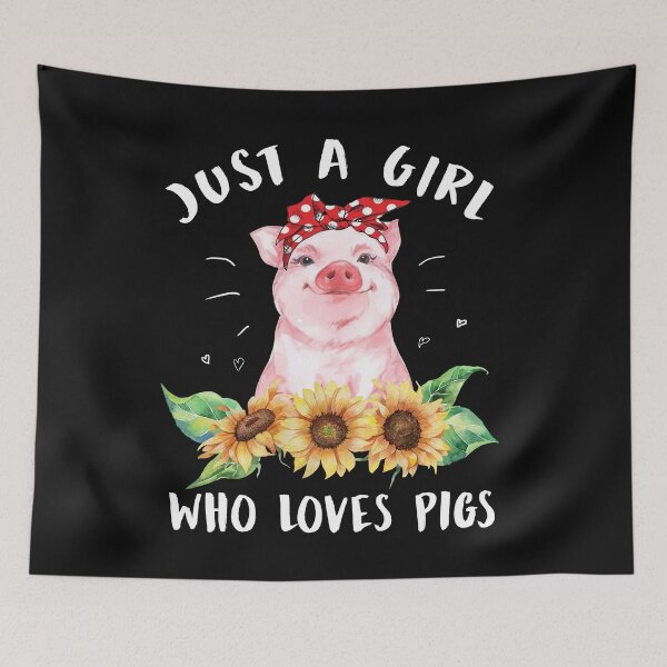 Item preview, Just A Girl Who Loves Pigs designed and sold by bmit.