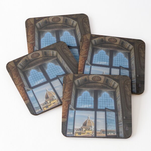 Item preview, Townscape Duomo Palazzo Vecchio Florence Italy designed and sold by Stravaigin.