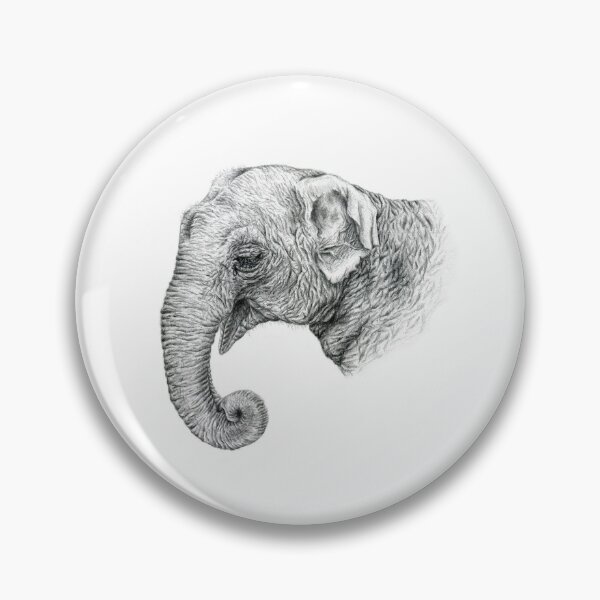 Item preview, Crying Indian Baby Elephant Wildlife Art designed and sold by Kaleigh Day.