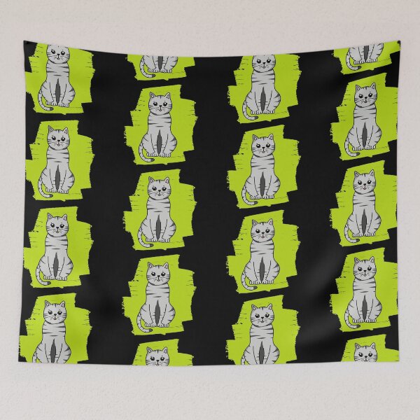 Item preview, Cat American Shorthair gray designed and sold by KatInABox.