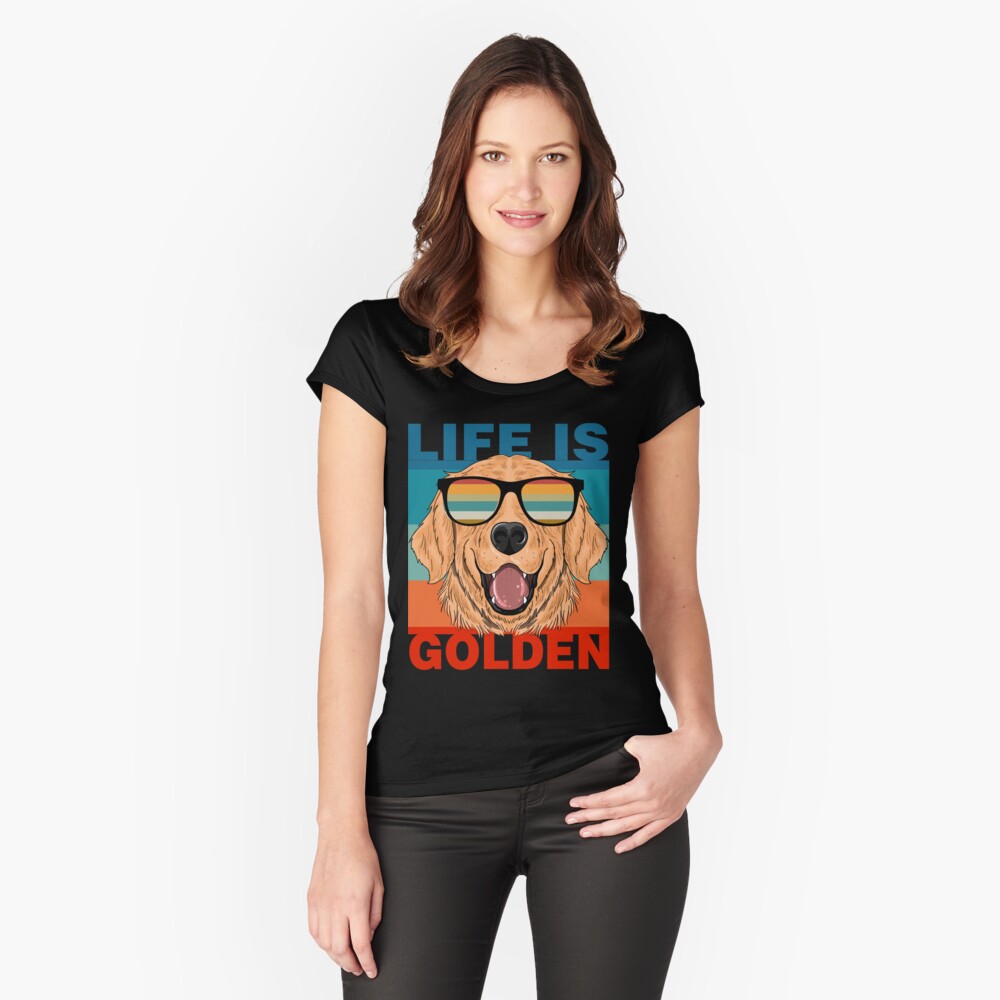 Item preview, Tailliertes Rundhals-Shirt designed and sold by bmit.