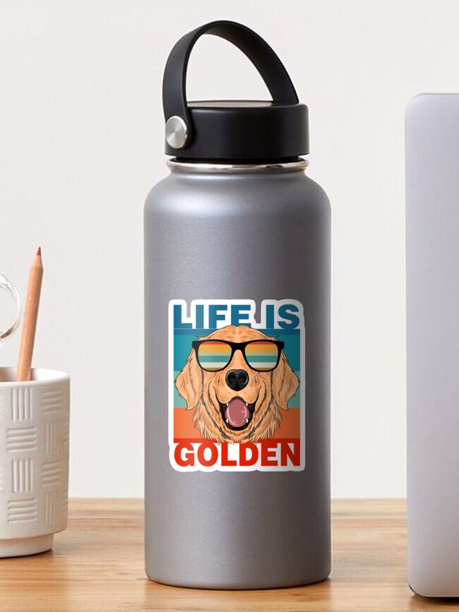 Thumbnail 1 von 3, Sticker, Das Leben ist golden designt und verkauft von bmit.