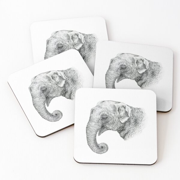 Item preview, Crying Indian Baby Elephant Wildlife Art designed and sold by Kaleigh Day.