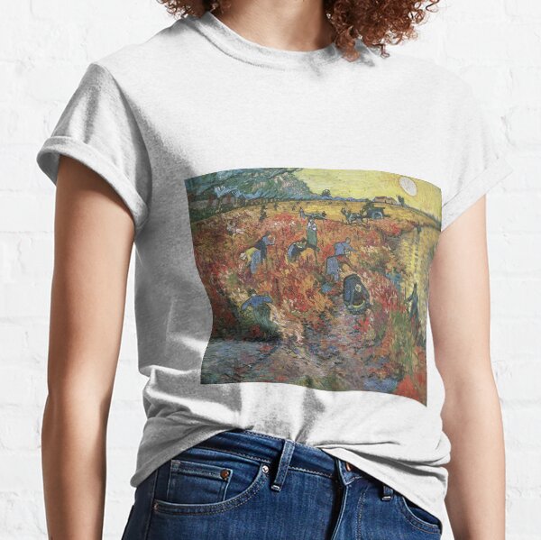 Vincent Van Gogh - The Red Vineyards in Arles Classic T-Shirt