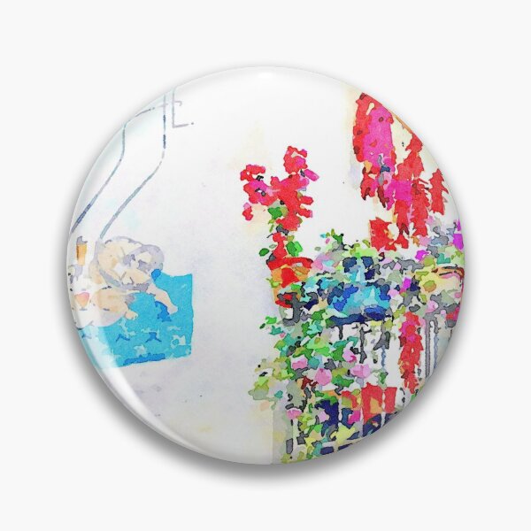 Item preview, Murales and flowered balcony designed and sold by Giuseppe Cocco.