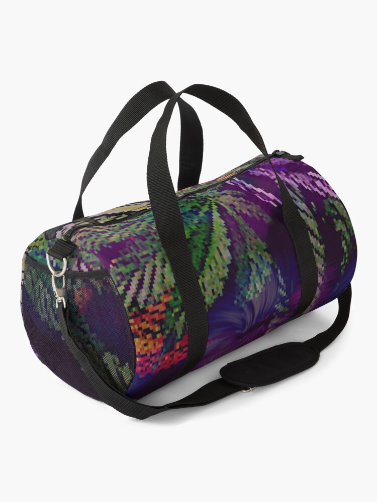 Alternate view of Psychedelic Marijuana Cannabis Leaves Duffle Bag