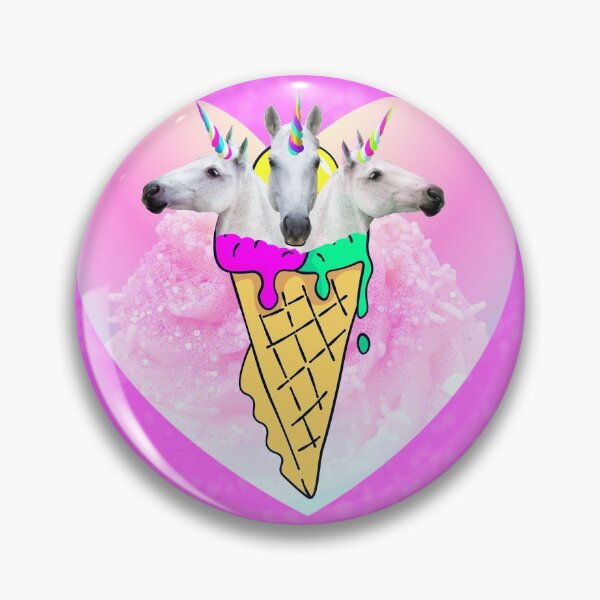 Item preview, Unicorn fashion ice cream. Photo and illustration collage print designed and sold by JenyaPo.