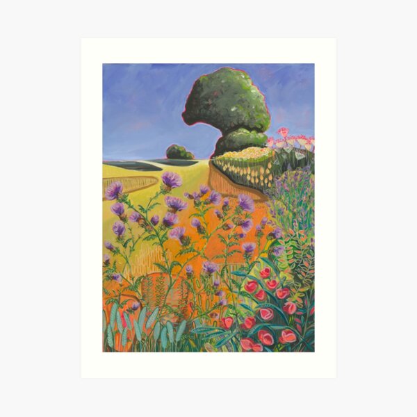 The Tree on the Hill Art Print