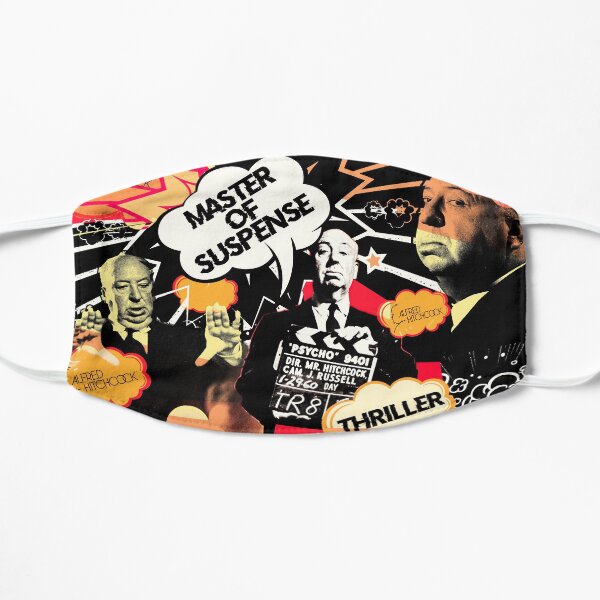 Alfred Hitchcock Cartoon Flache Maske