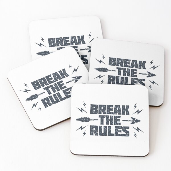 Item preview, Break The Rules. Lifestyle. Inspirational Quote designed and sold by Sloth Astronaut.