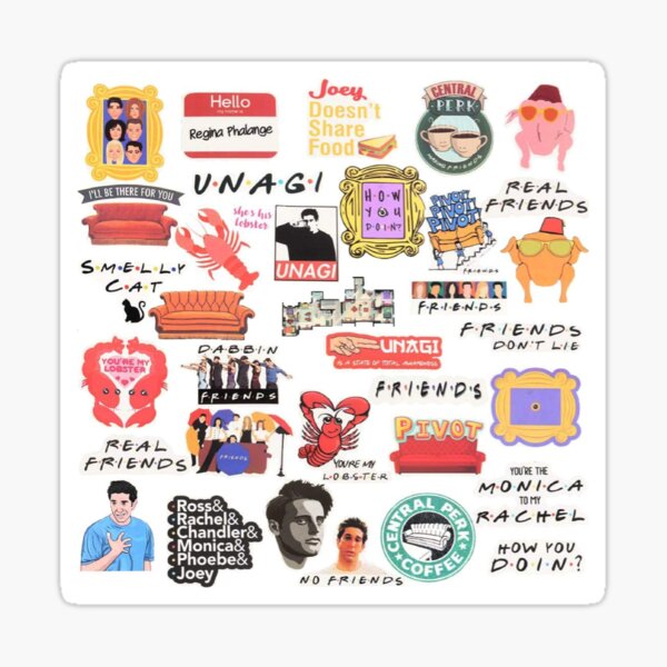 friends sticker pack sticker by emmar21 redbubble