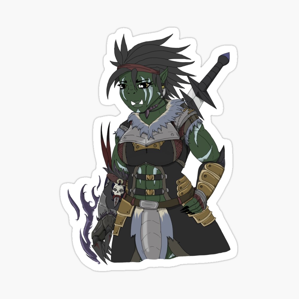 Female Orc | Greeting Card