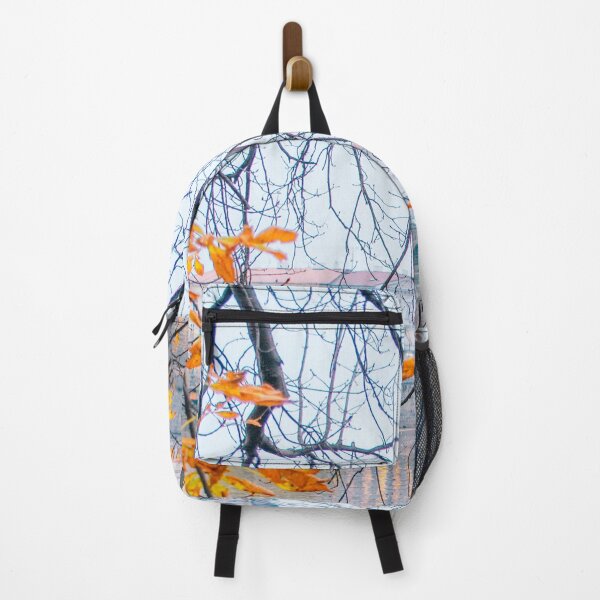 Item preview, Tree branches with yellow foliage over Vltava River designed and sold by Carmen Jost.