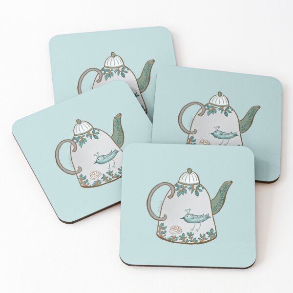 Item preview, Colourful Cute Tea Pot with green design designed and sold by aetheablee.