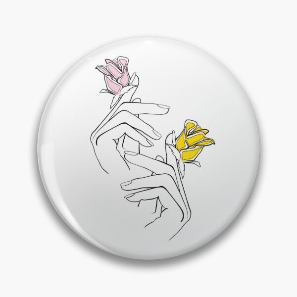 Item preview, Hands With Flowers One Line Art designed and sold by Valeria-Art.