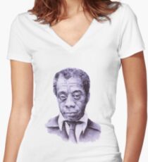 James Baldwin Women's Fitted V-Neck T-Shirt