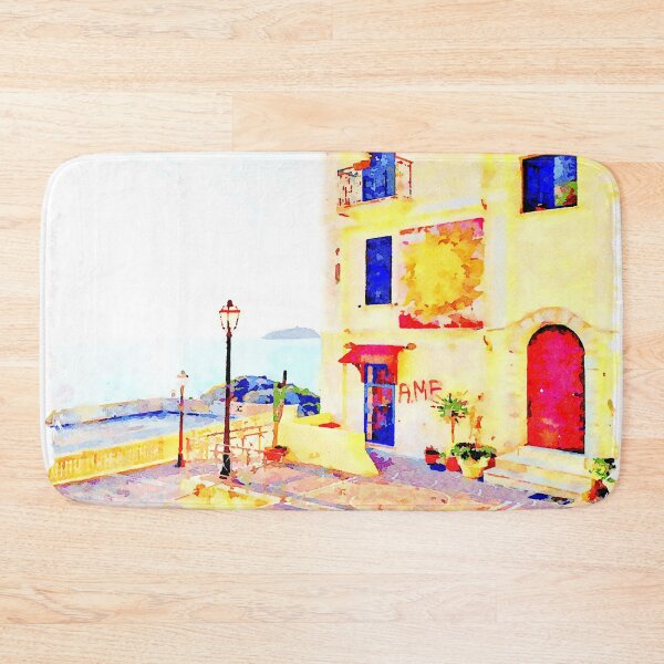Item preview, Foreshortening with sea and building with murals designed and sold by Giuseppe Cocco.
