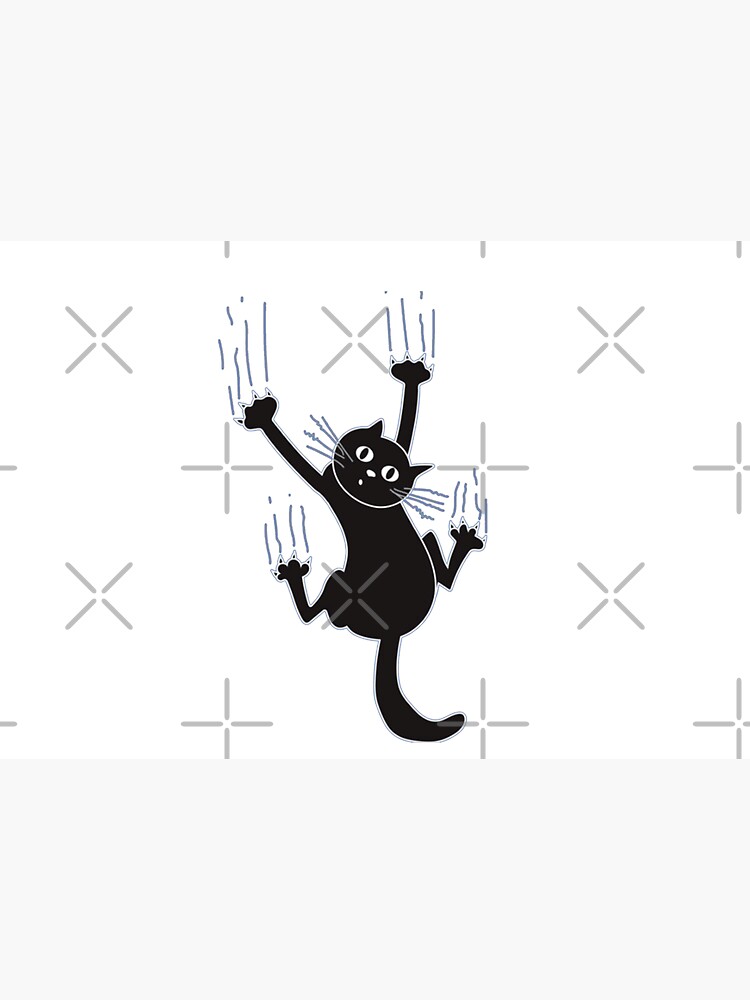 Black Cat Holding On by Noureddinebdr