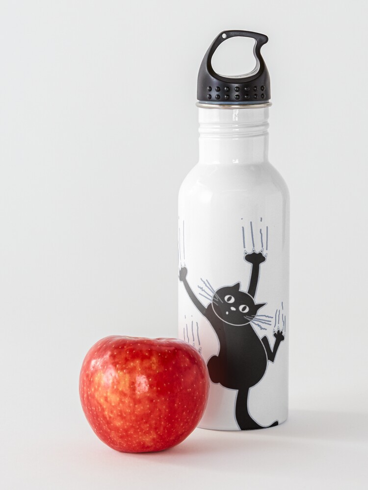 Alternate view of Black Cat Holding On Water Bottle