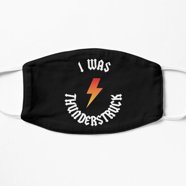 AC / DC Thunderstruck Mascarilla plana