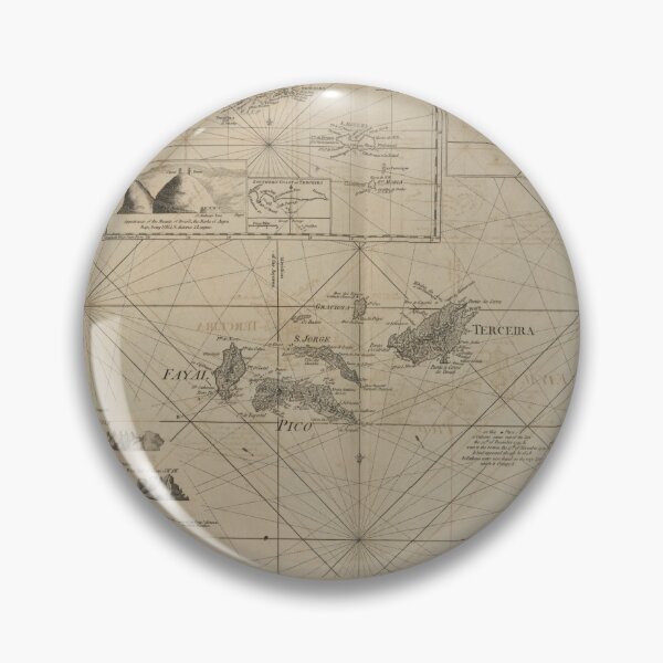 Item preview, Vintage Map of The Azores Islands (1775) designed and sold by BravuraMedia.