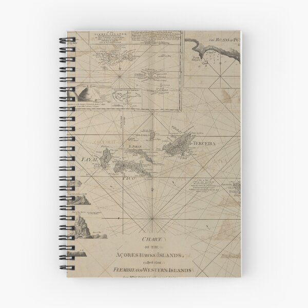 Item preview, Vintage Map of The Azores Islands (1775) designed and sold by BravuraMedia.