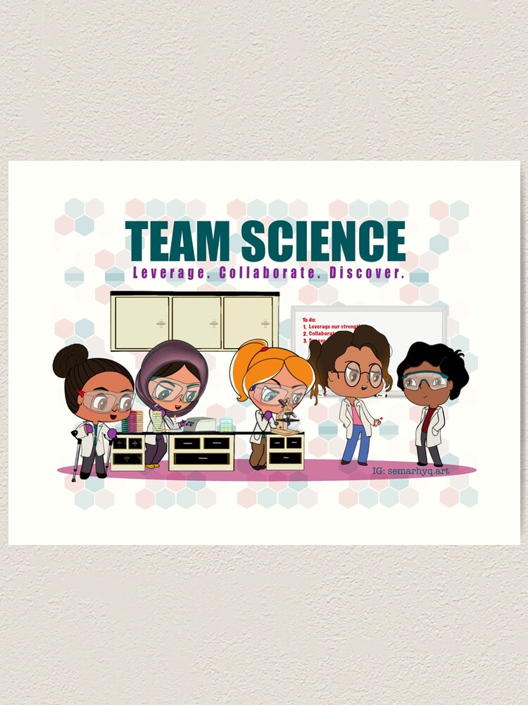Alternate view of Team Science Art Print