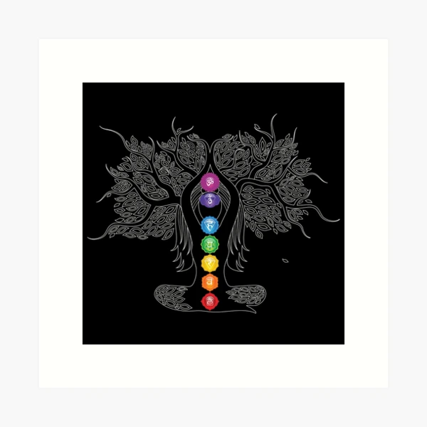 Chakra Lady Tree - WO Art Print for Sale by Serena King