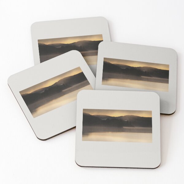Item preview, Landscape Morning Mist Loch Venacher Trossachs Scotland designed and sold by Stravaigin.