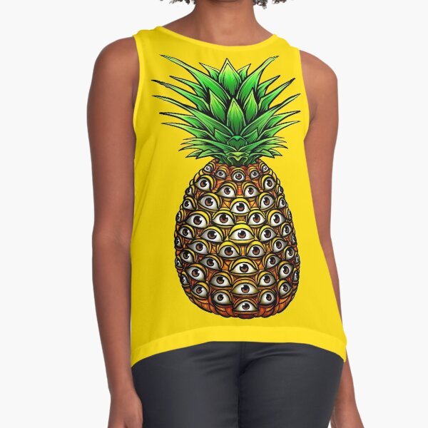 Glow in the Dark Pineapple Crop Top Yoga Crop Top Festival Crop Top  Pineapple Shirt Psychedelic Pineapple Geometric Pineapple -  Israel