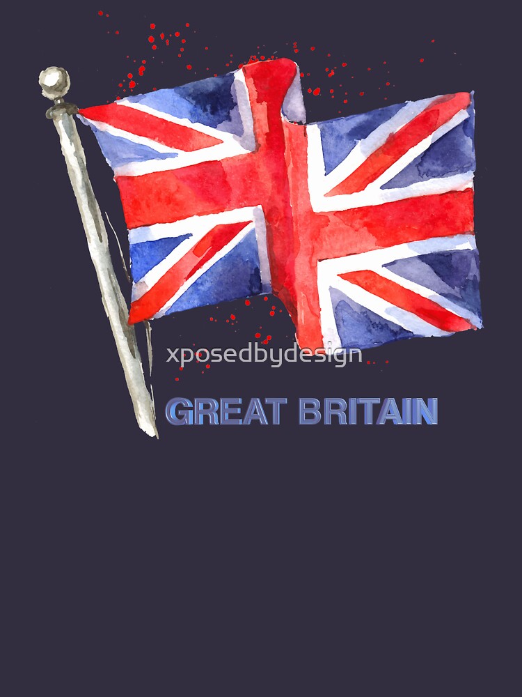 WATERCOLOR FLAG OF Great Britain by xposedbydesign