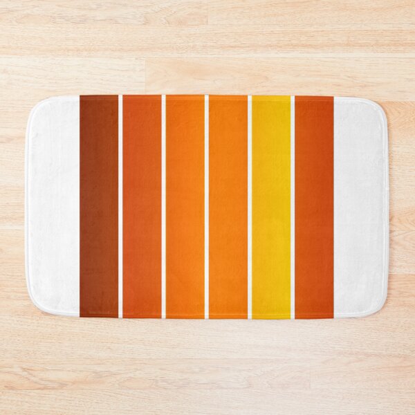 Item preview, Vertical Orange Red Stripes Retro Vintage Pattern designed and sold by Delightfully Cynical.