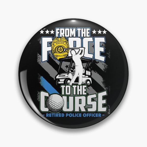 Item preview, Funny Retired Police Officer Golf Retirement Gift designed and sold by Delightfully Cynical.