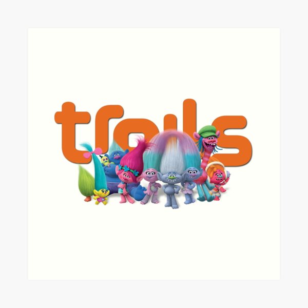 Movie Trolls Art Prints Redbubble - troll z transparent roblox