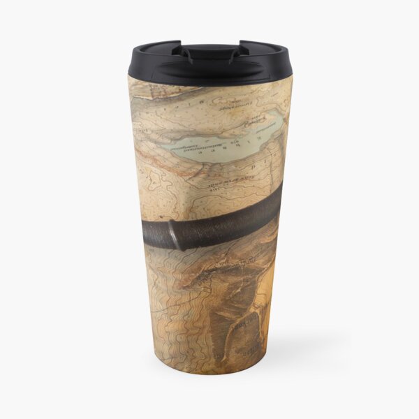 A longsword in the 16th century Swiss style. Travel Mug