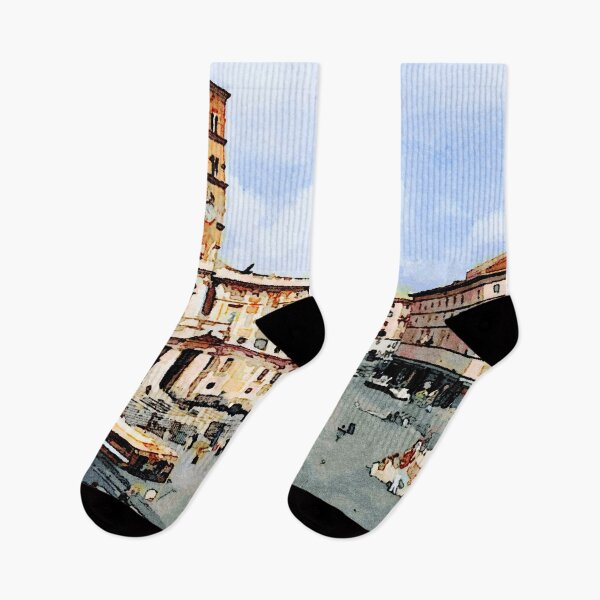 Item preview, Rome: square with cathedral and bell tower seen from the window designed and sold by Giuseppe Cocco.
