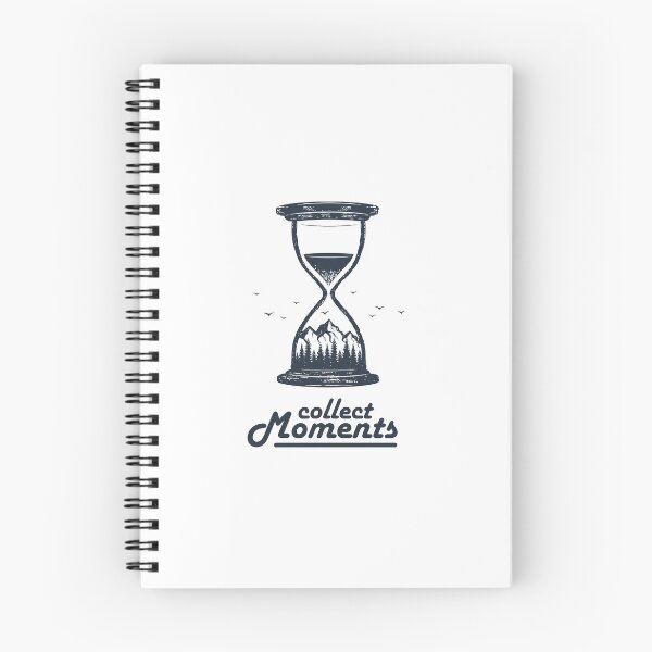 Item preview, Collect Moments. Hourglass. Mountains, Travel, Adventure. Motivational Quote designed and sold by Sloth Astronaut.
