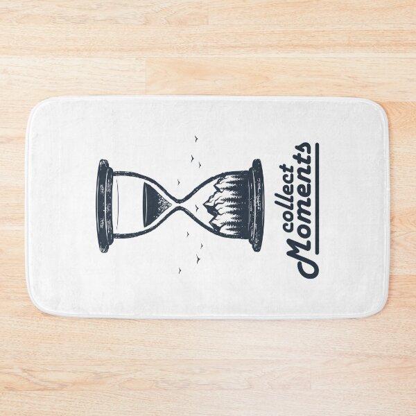 Item preview, Collect Moments. Hourglass. Mountains, Travel, Adventure. Motivational Quote designed and sold by Sloth Astronaut.