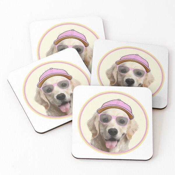 Item preview, Golden Retriever in cap and shades! Especially for Golden owners! designed and sold by rs-designs.