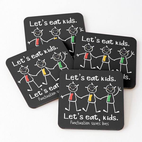 Item preview, Lets Eat Kids Punctuation Saves Lives designed and sold by Delightfully Cynical.