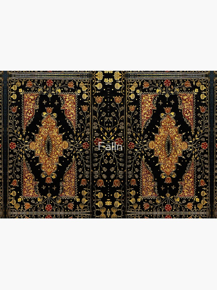 Black and Gold Floral Book by Falln