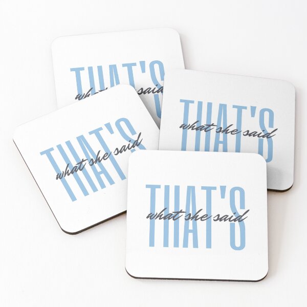 Item preview, That's What She Said The Office Elegant Logo Funny (Blue Variant) designed and sold by Everyday Designs.