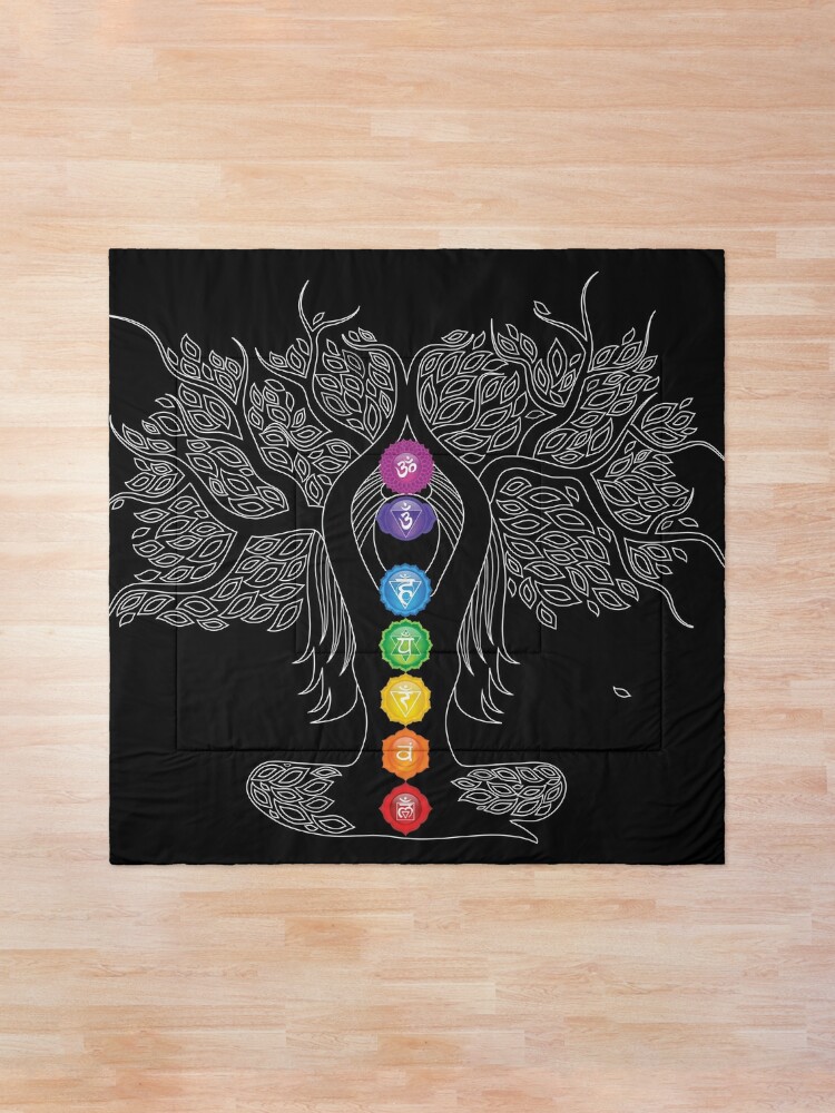 Chakra Lady Tree - WO Comforter for Sale by Serena King