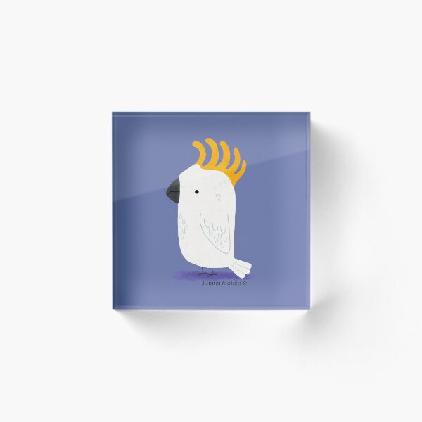 Cockatoo Acrylic Block