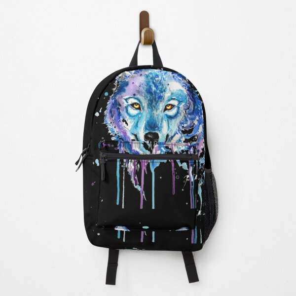 Wolf Backpacks for Boys Girls, Blue Galaxy Cool Wolf Lightweight School  Backpack Laptop College Bookbag, Travel Casual Daypack, Hiking Camping