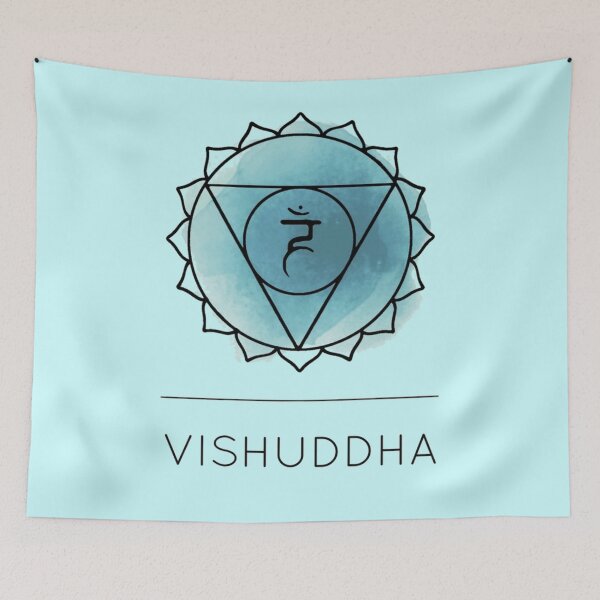 Item preview, Throat Vishuddha Chakra designed and sold by shantishirts.